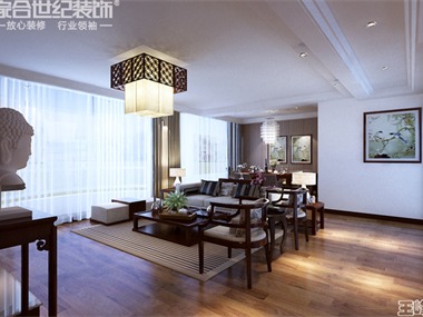 新中式風格講究綱常，講究對稱，以陰陽平衡概念調(diào)和室