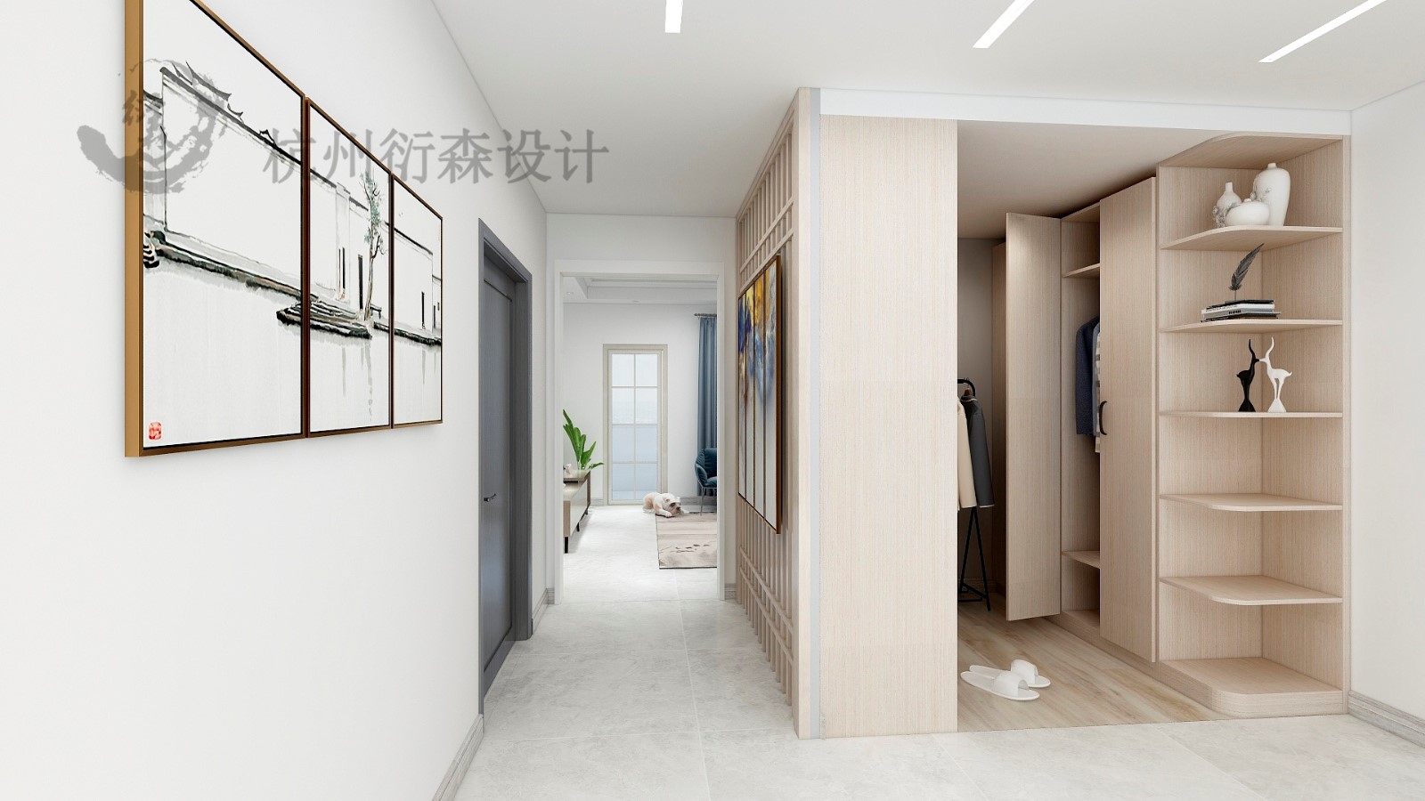 現代衣帽間吊頂效果圖